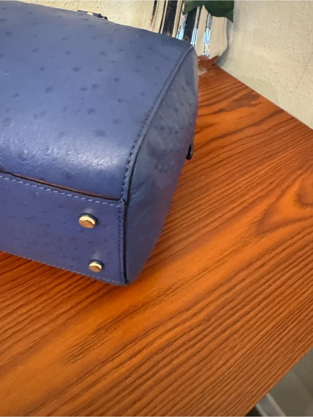 kate spade cobalt blue embossed satchel